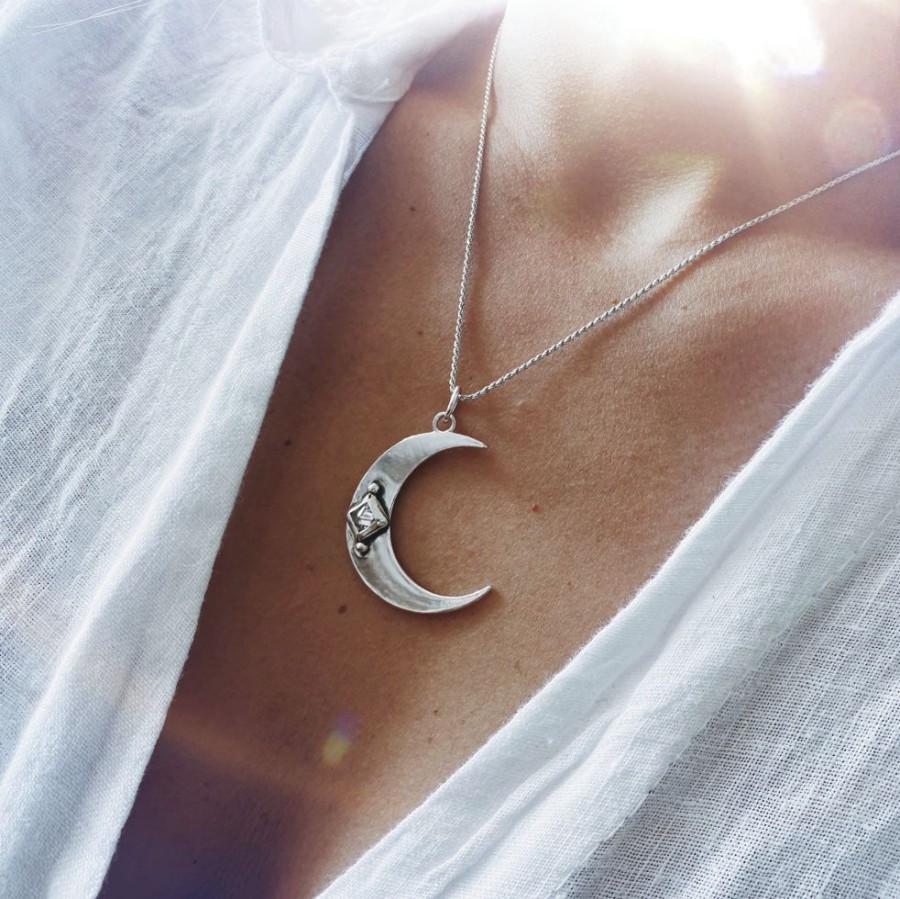 Joyas Delacons Joyas | Colgante New White Moon