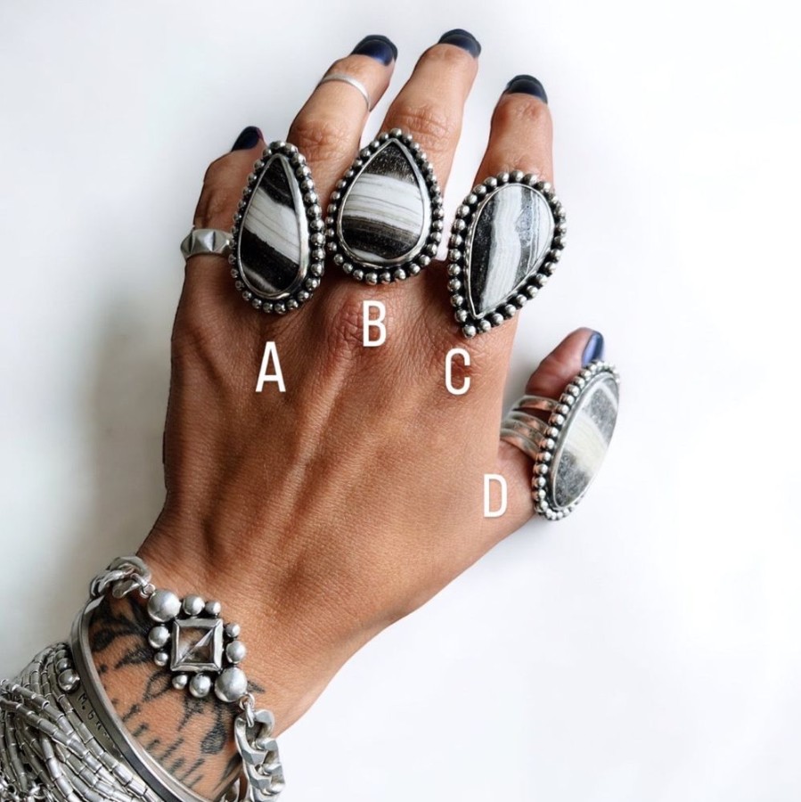 Joyas Delacons Joyas | Anillo Jaspe Zebra