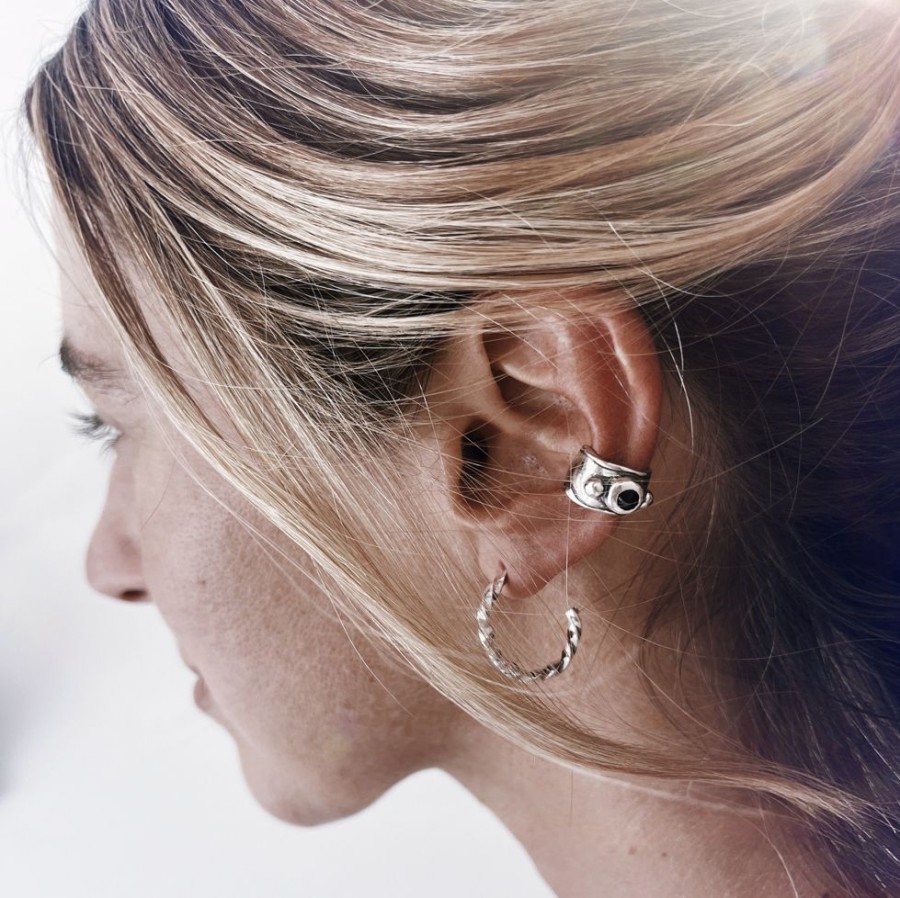 Joyas Delacons Joyas | Ear Cuff Waves + Onix