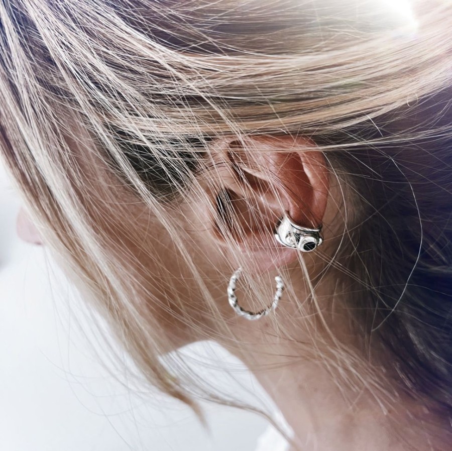 Joyas Delacons Joyas | Ear Cuff Waves + Onix