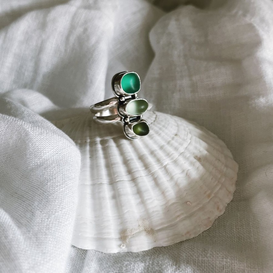 Joyas Delacons Joyas | Anillo Amalfi Sea Glass - 1