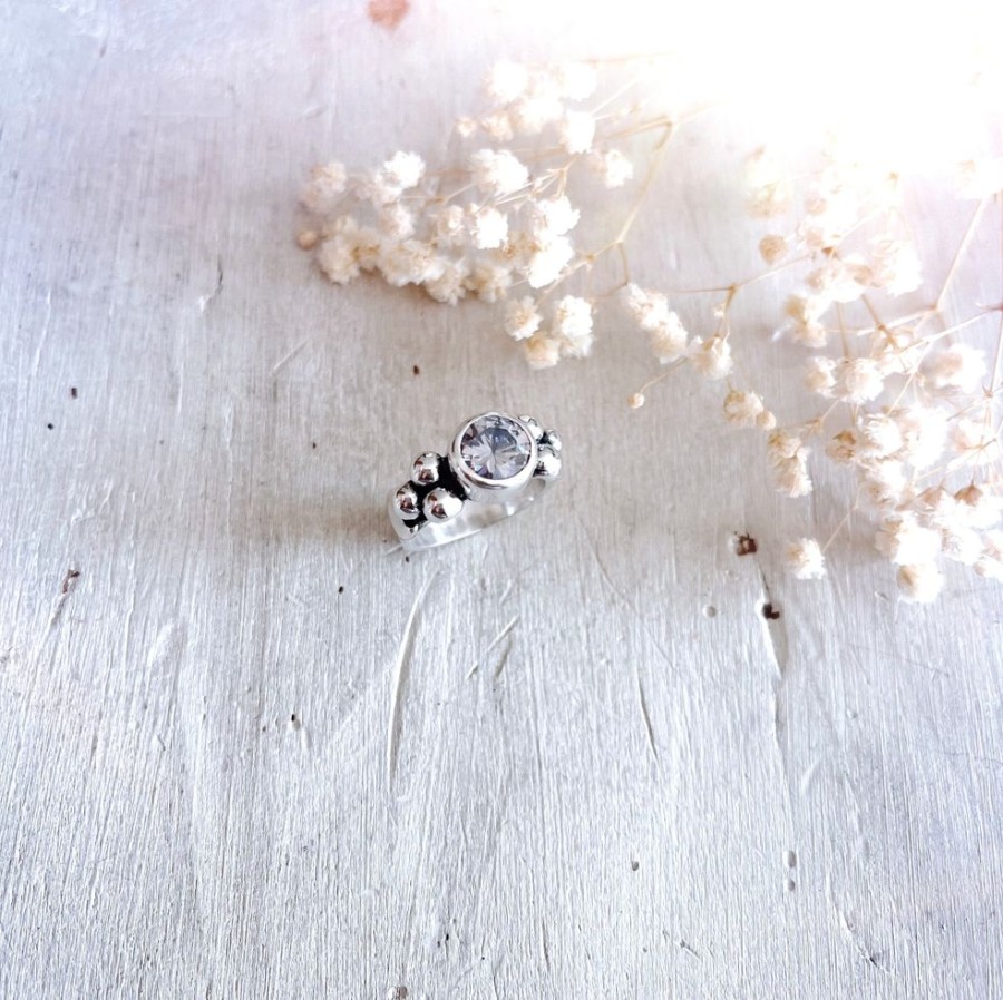 Joyas Delacons Joyas | Anillo Elisa Lunar Salt & Pepper