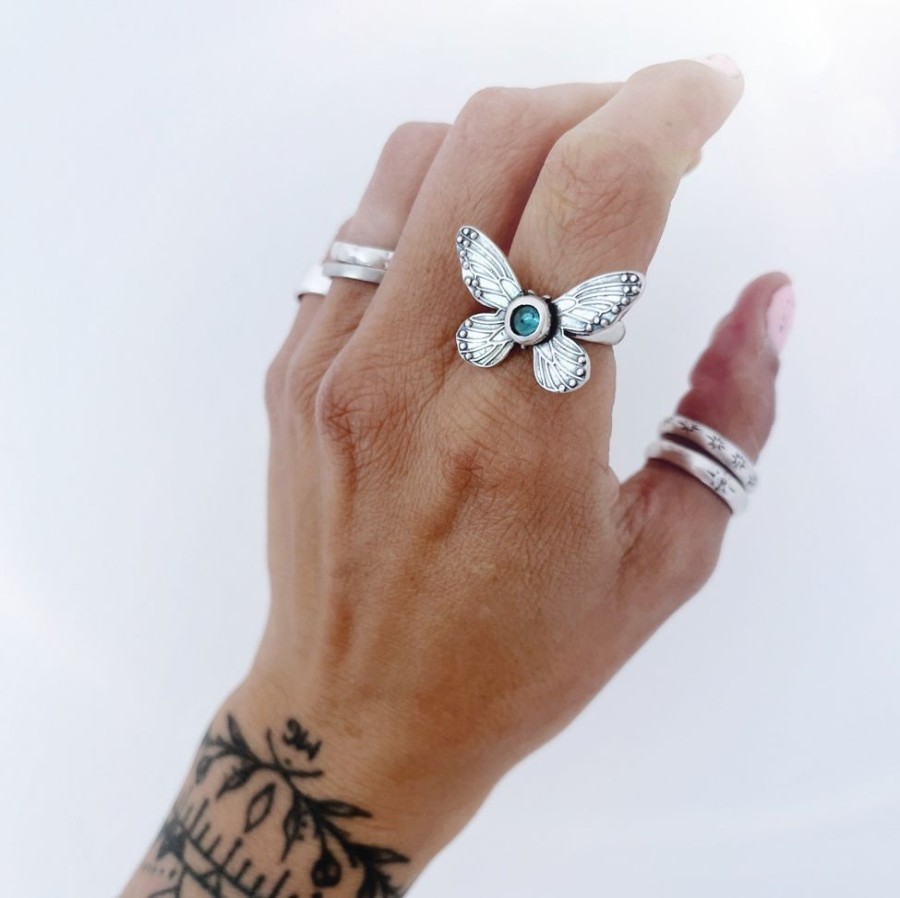 Joyas Delacons Joyas | Anillo Mariposa Y Topacio