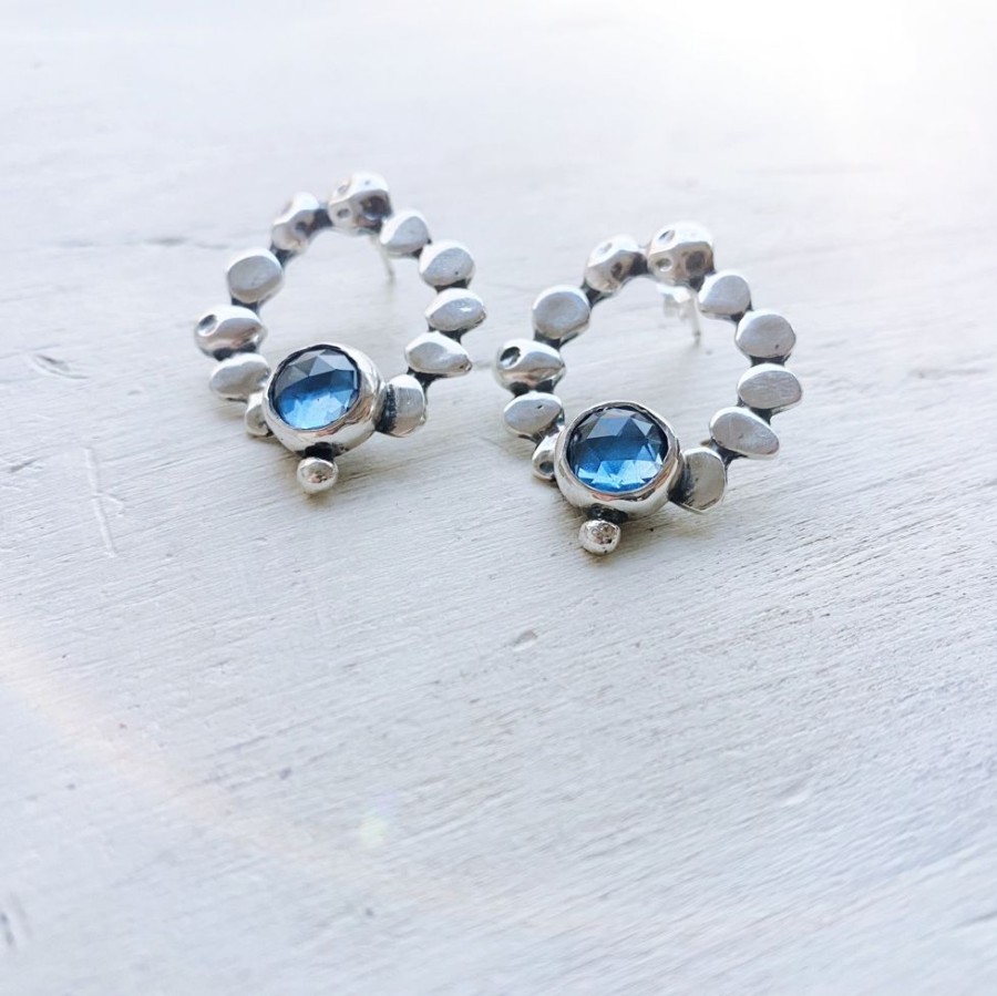 Joyas Delacons Joyas | Aros Noria Blue Shade