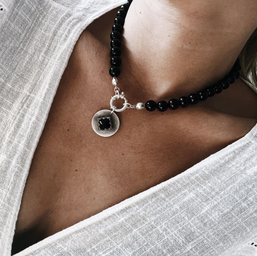 Joyas Delacons Joyas | Collar Rocking Balls Onix