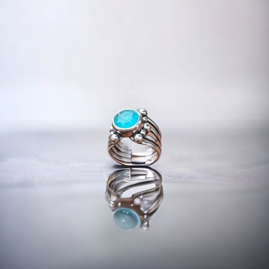 Joyas Delacons Joyas | Anillo Red Turmalina Paraiba