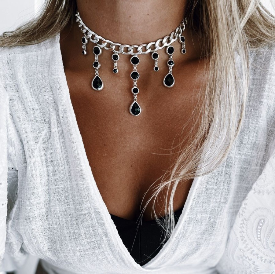 Joyas Delacons Joyas | Choker Bridgerton - Pure Onix - A Pedido