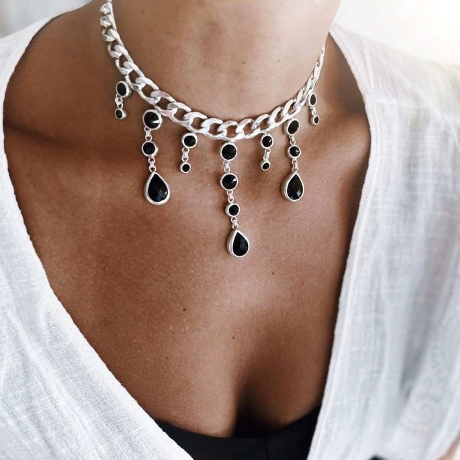 Joyas Delacons Joyas | Choker Bridgerton - Pure Onix - A Pedido