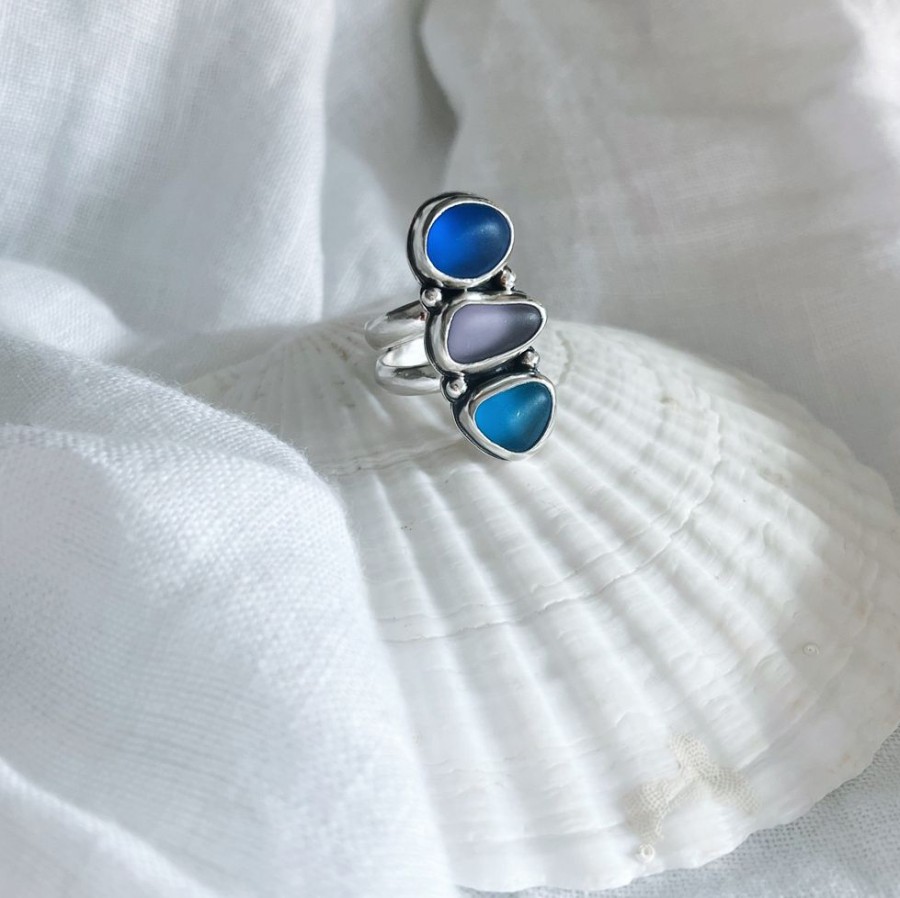 Joyas Delacons Joyas | Anillo Amalfi Sea Glass - 2