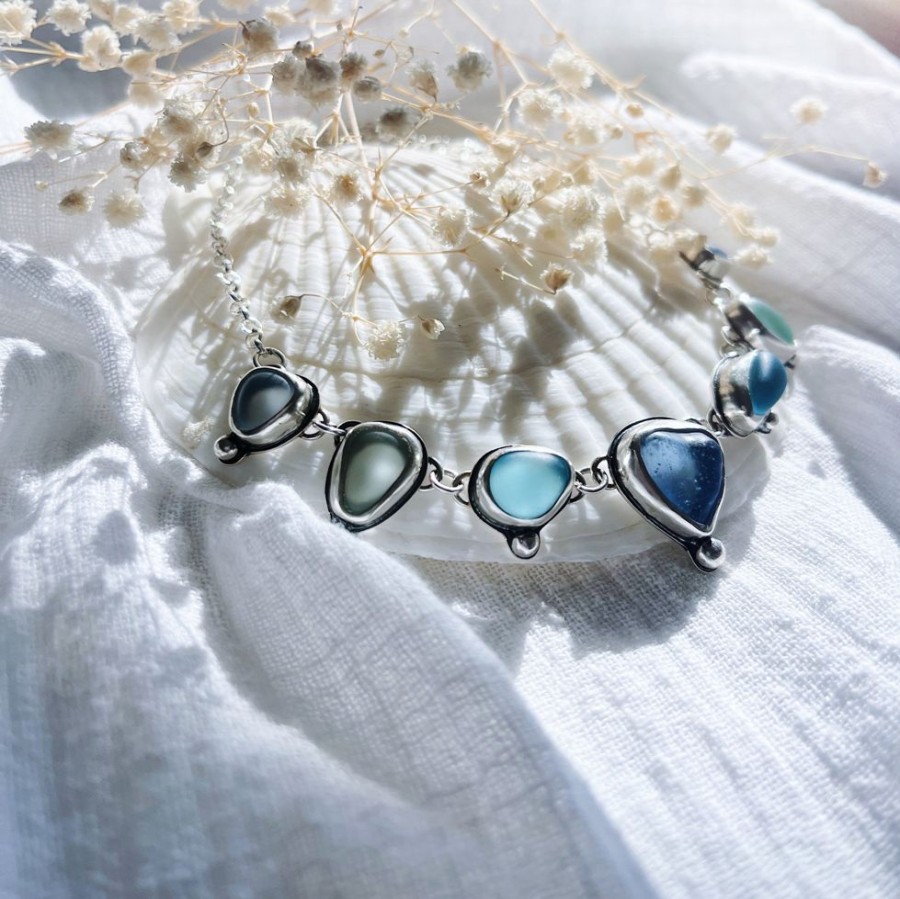 Joyas Delacons Joyas | Collar Blue Positano - Sea Glass