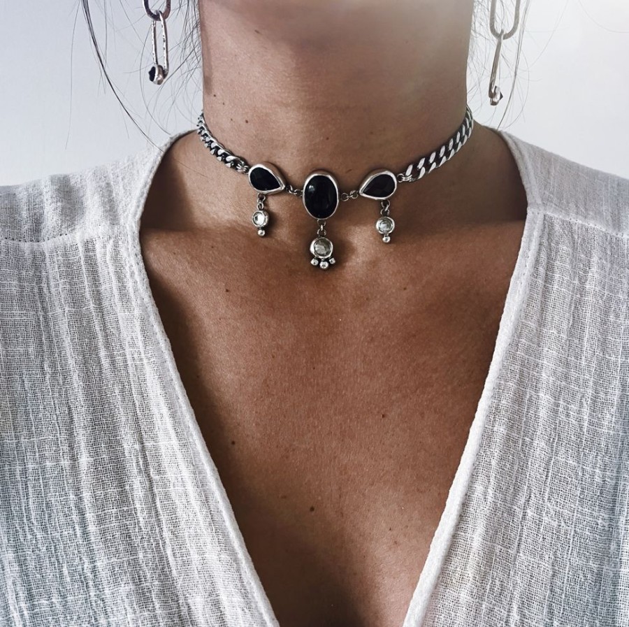 Joyas Delacons Joyas | Collar Choker Cosette - B&W