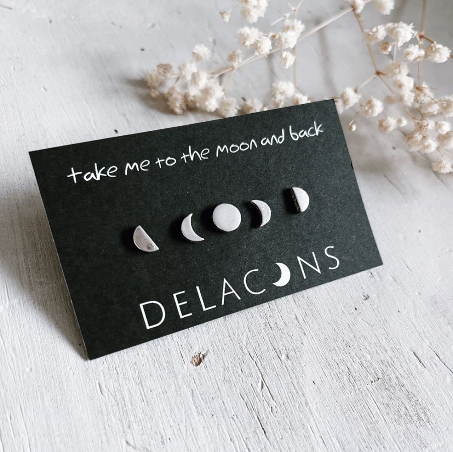 Joyas Delacons Joyas | Aritos Fases + Kit Perforacion