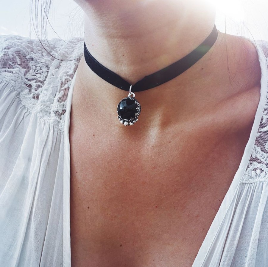 Joyas Delacons Joyas | Choker Onix Sexy Lace